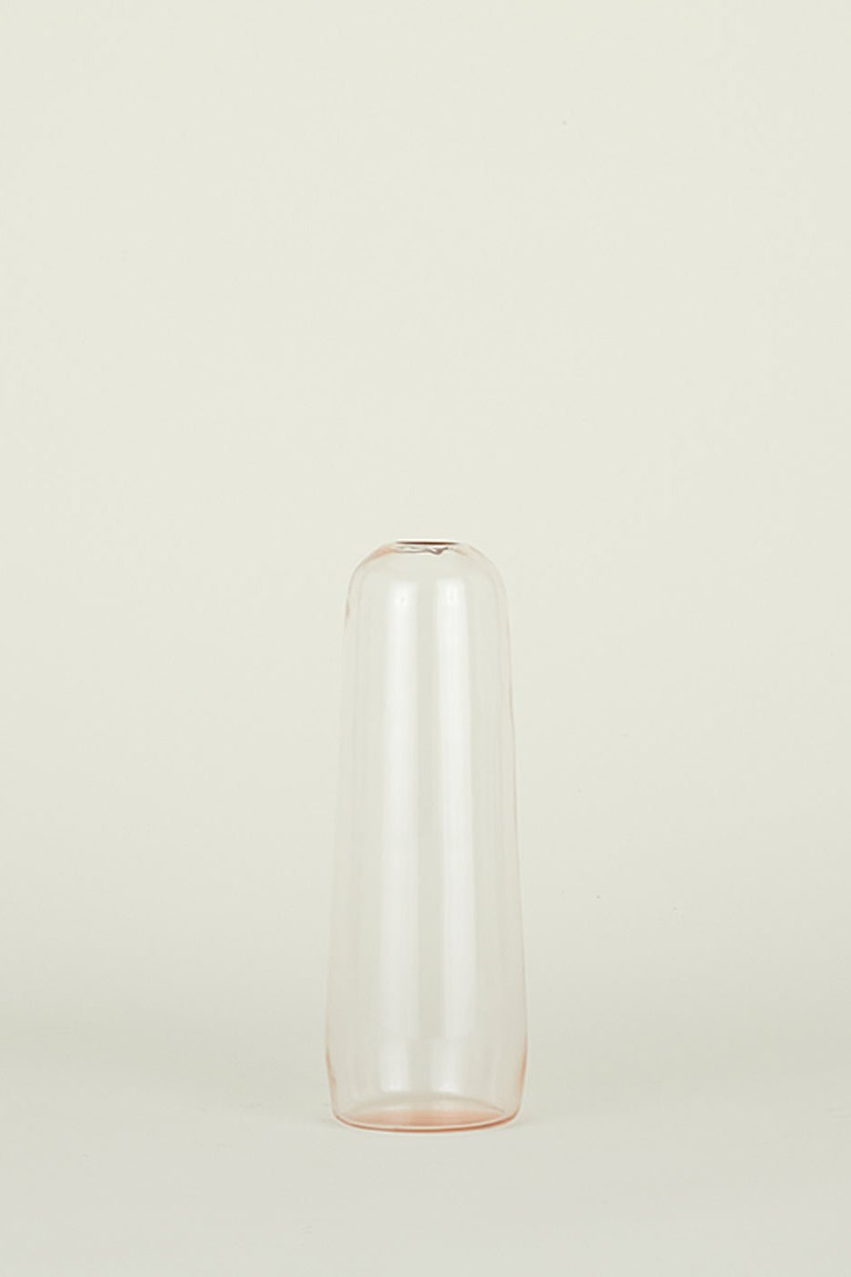 Aurora blush pill vase small by Hawkins New York viewed from the side.