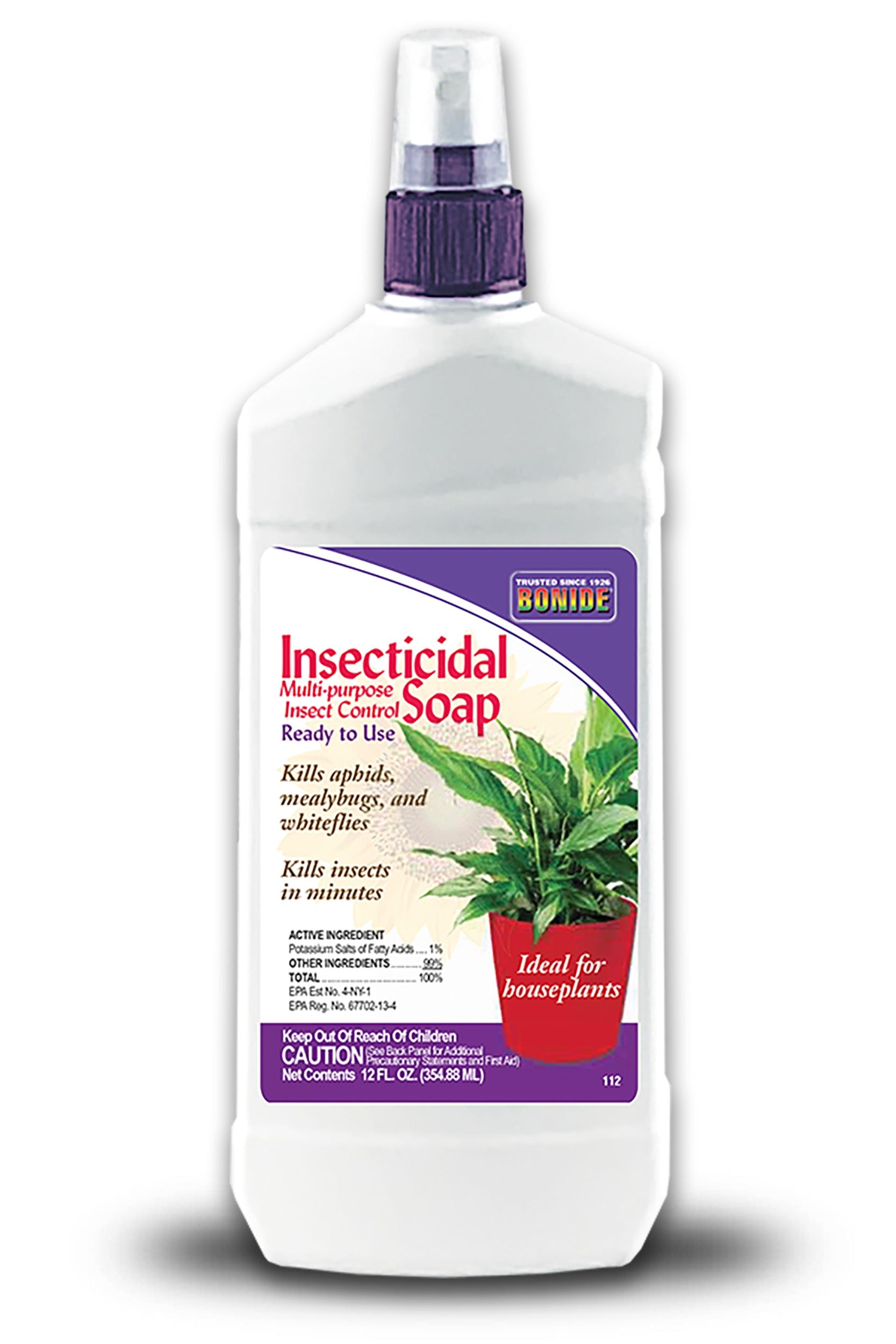 Bonide Insecticidal Soap bottle on a white background ©Bonide