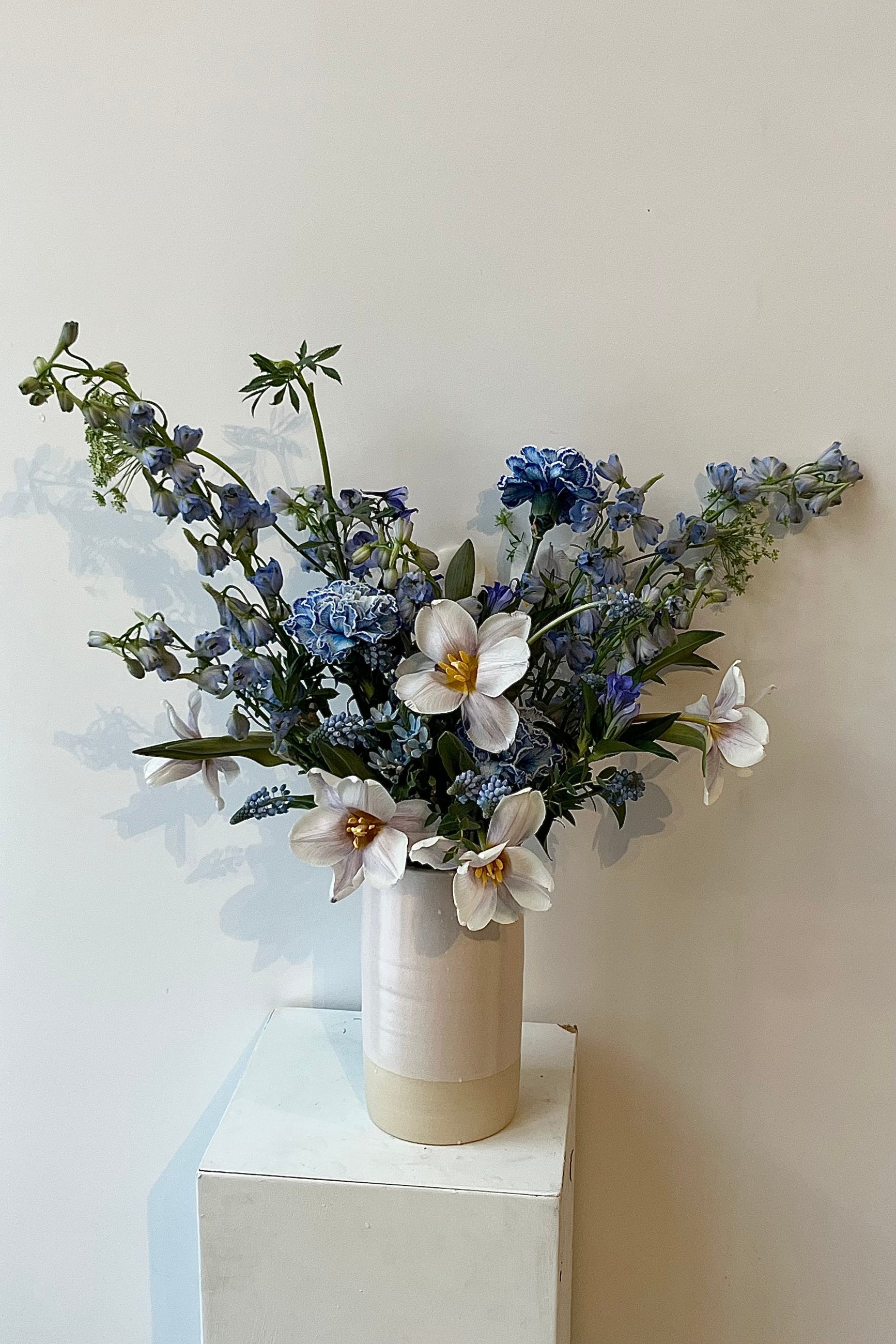 Sprout Home customs Blue Valentine arrangement ©Sprout Home #size_$160