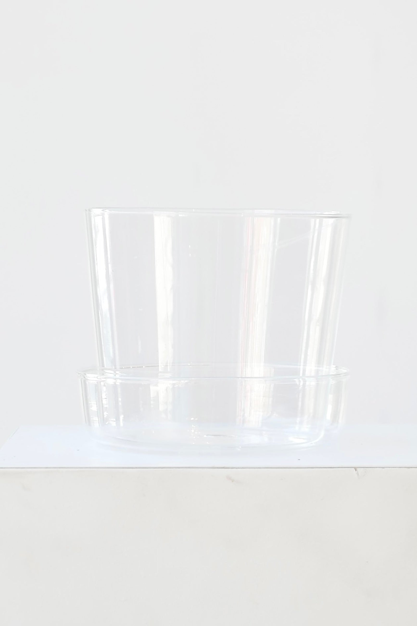 Glass planter against a white background ©Sprout Home