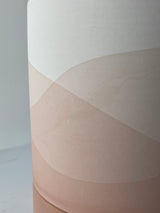 Detail of the pink and beige graphics on the Vesper pot. 