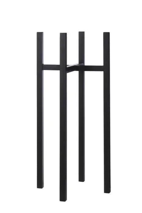 Black metal Ascot XL stand on a white background ©Creation Jute USA