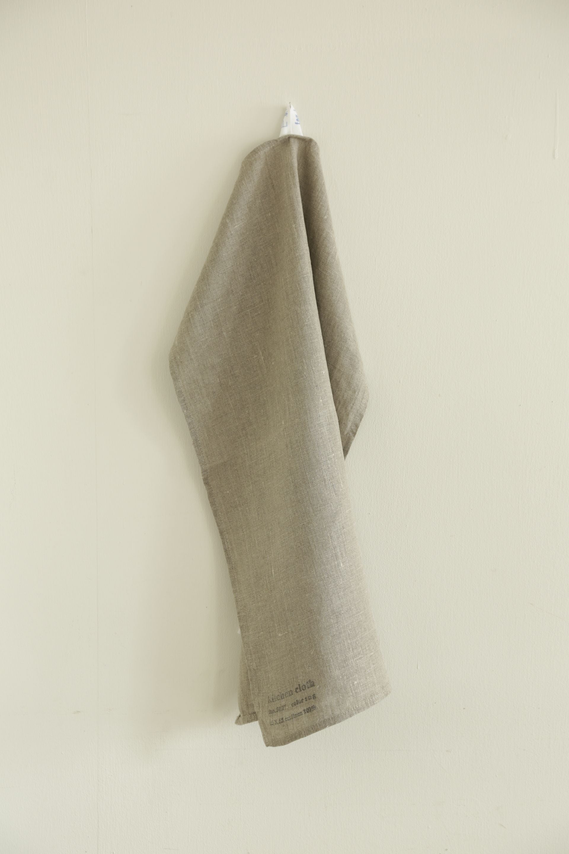 Fog Linen Work Natural linen Kitchen Cloth hung by its loop