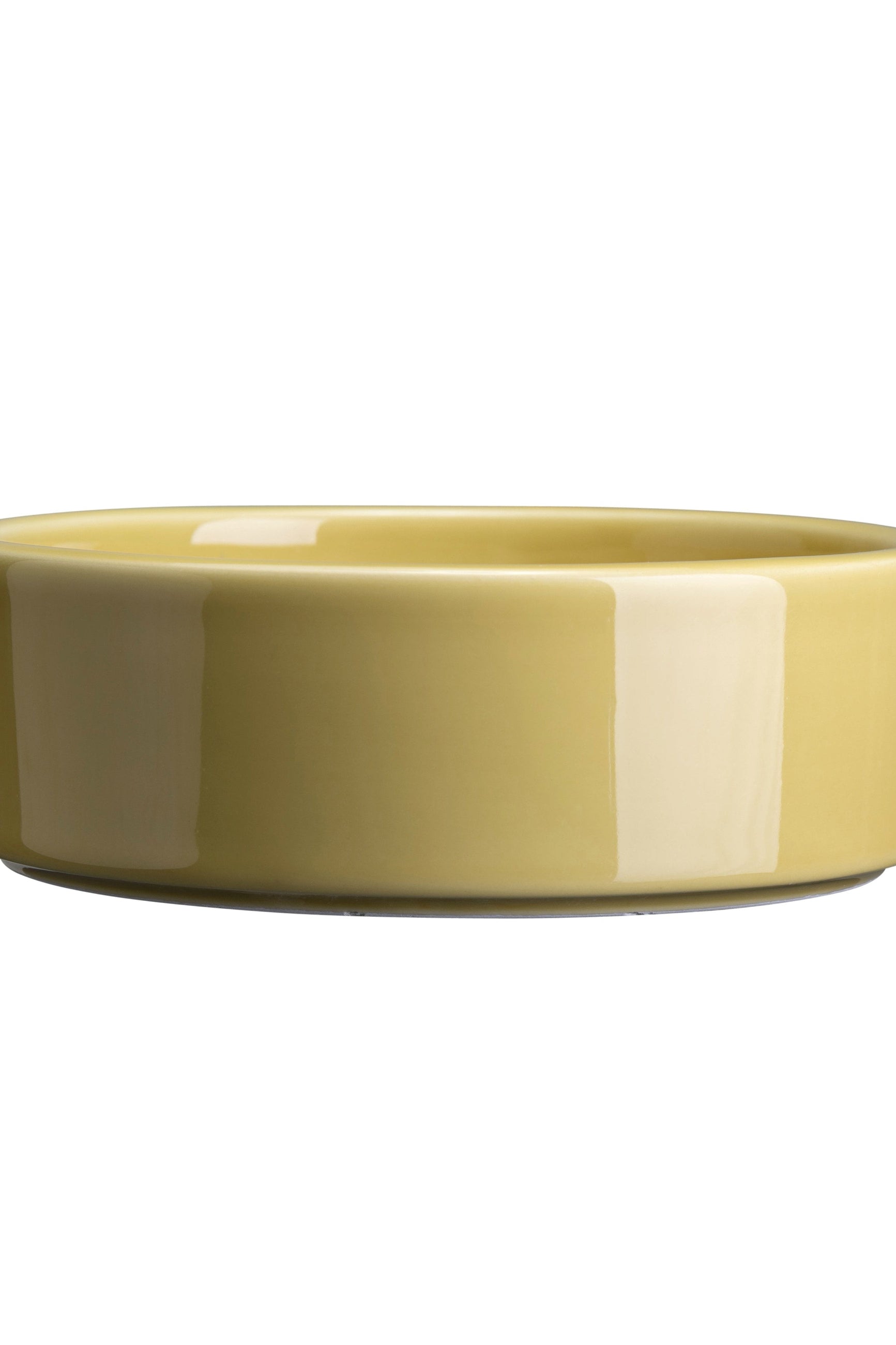 A Glazed Yellow Hoff Saucer by Bergs Potter ©Bergs Potter