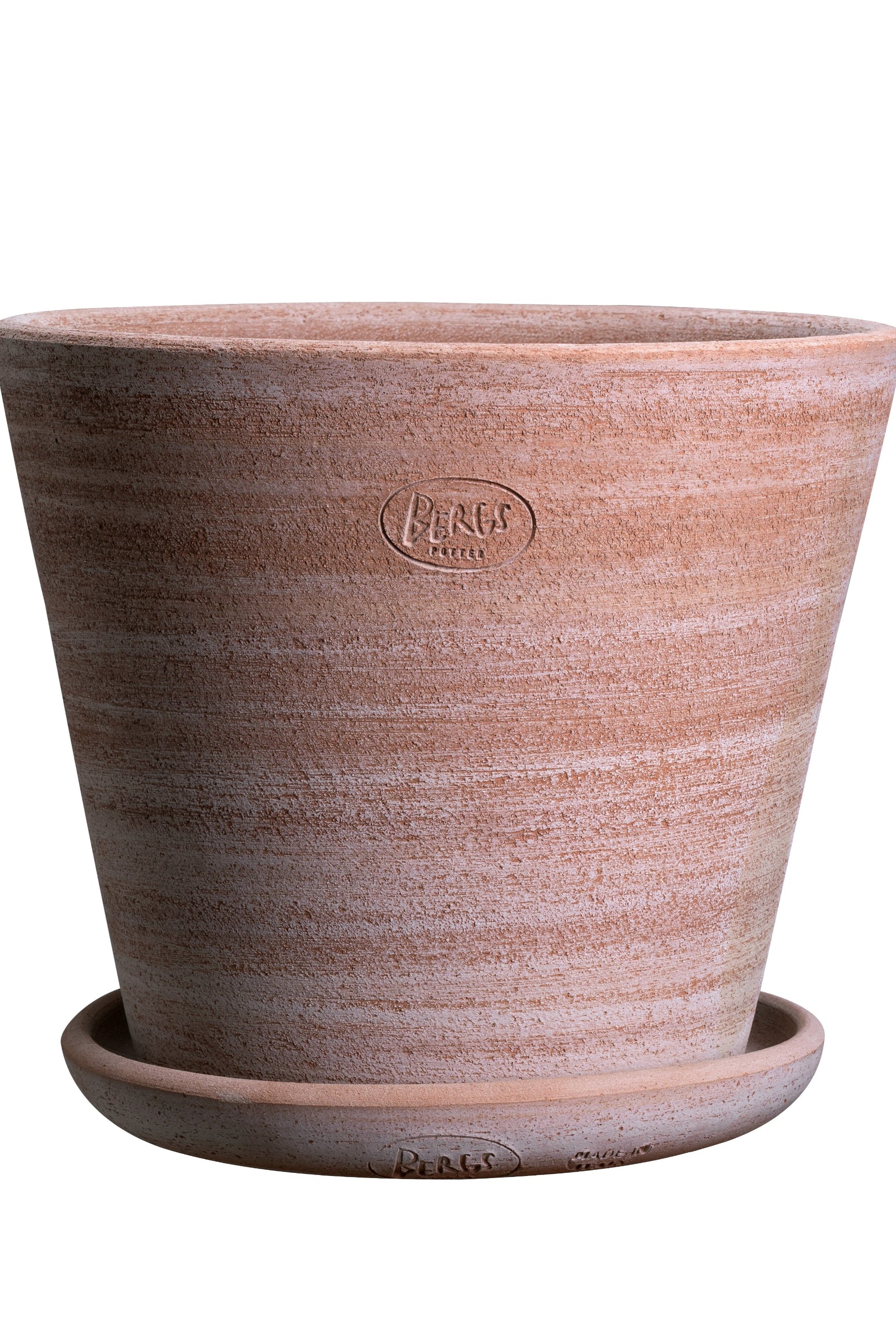 Rosa Julie Pot by Bergs Potter showing the Bergs stamp. ©Bergs Potter