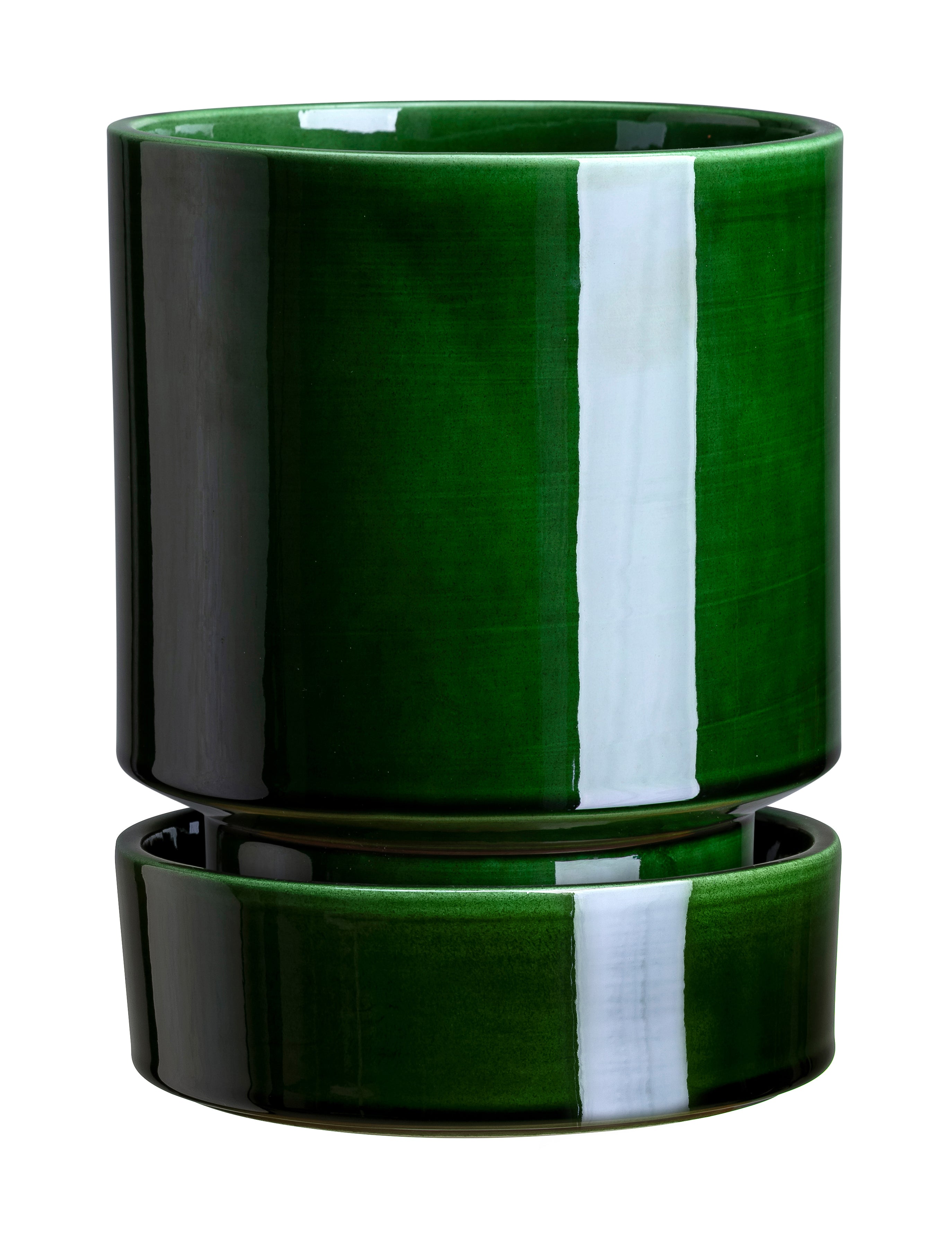 Hoff Pot & Saucer Emerald 5.5”