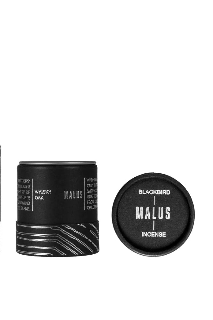 Malus Blackbird incense cannister open ©Blackbird