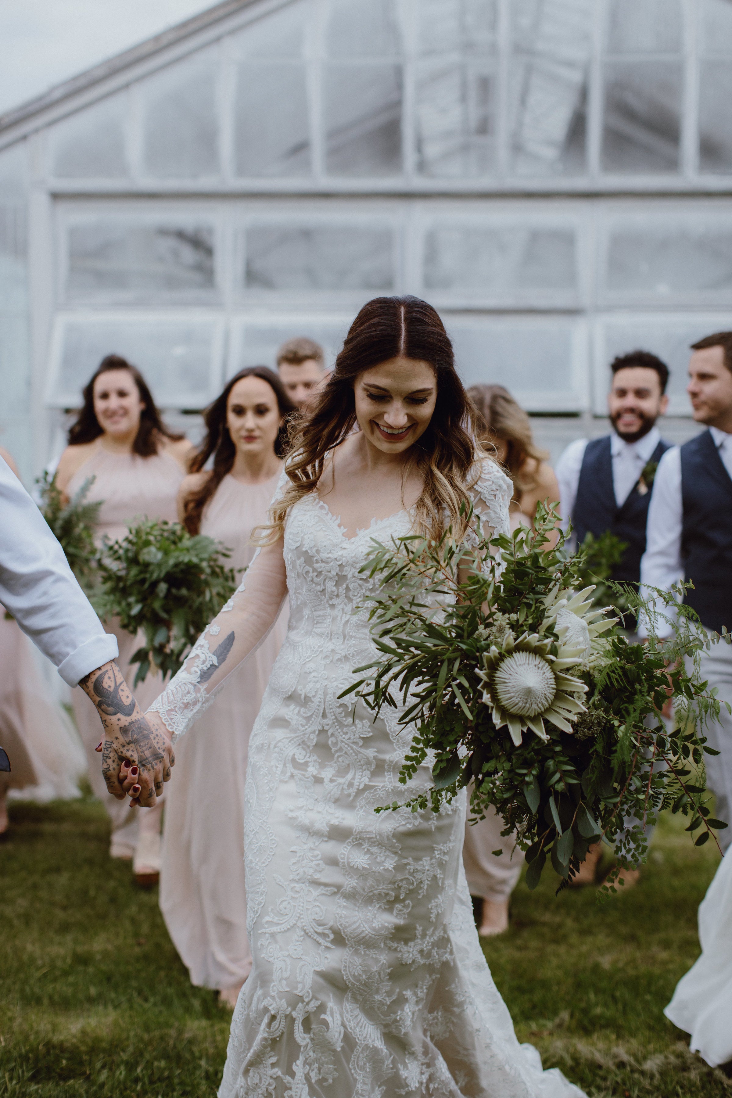 Jared & Stephanie wedding natural earthy green personals by Sprout Home. Photograph by Megan Saul Photography