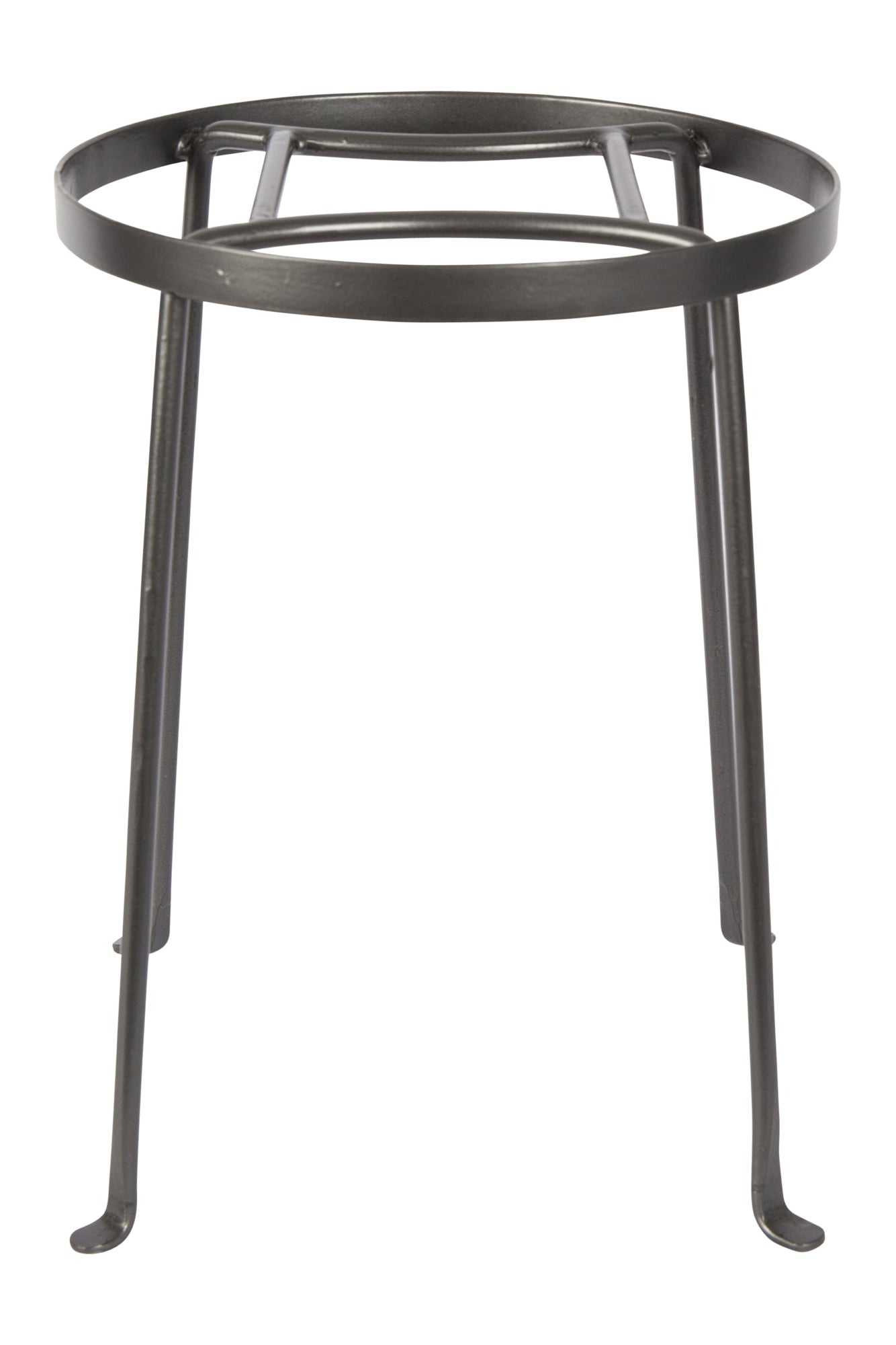 Medium round metal Argyle stand on a white background ©Achla Designs