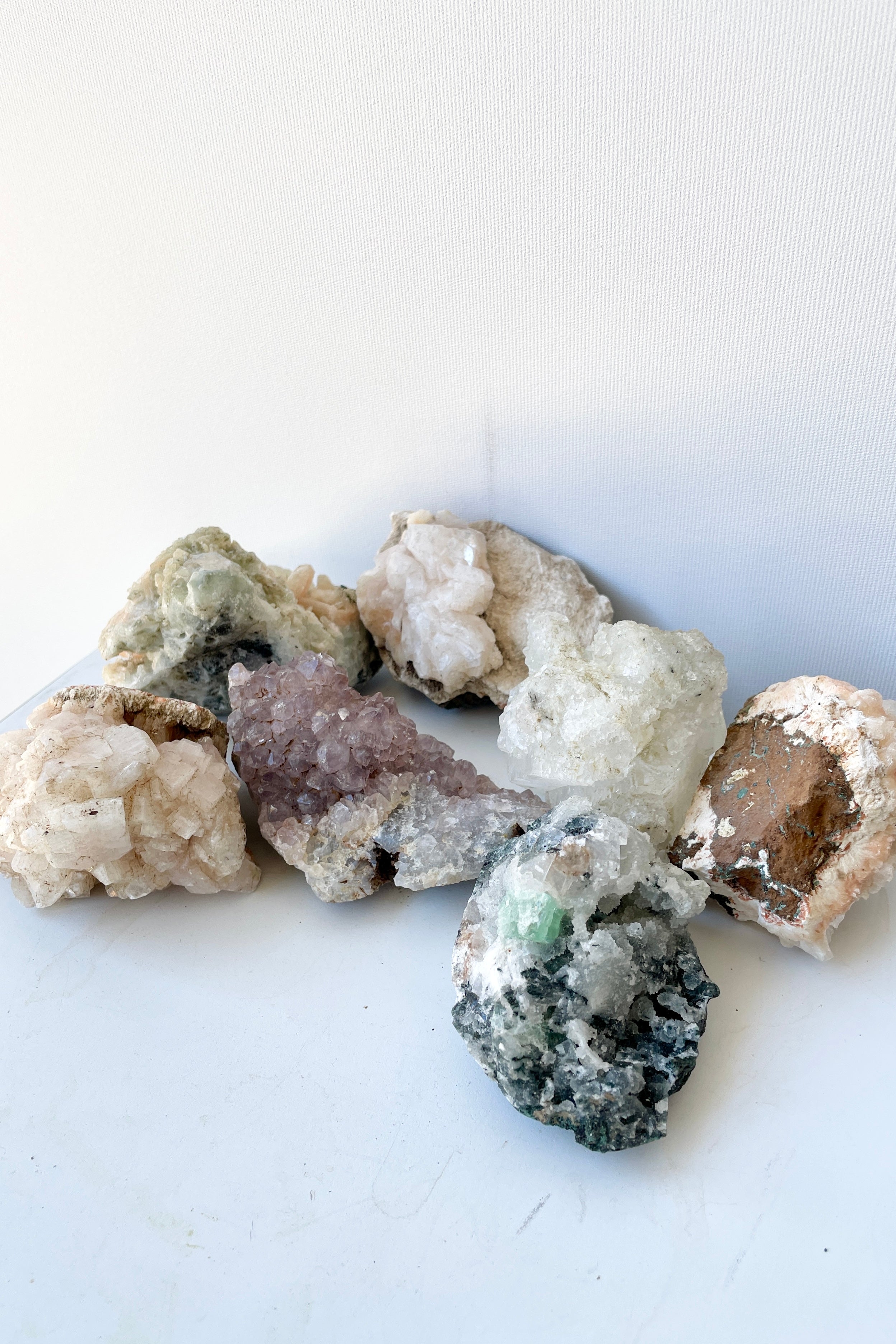 Various colors of Specimen Zeolite at Sprout Home