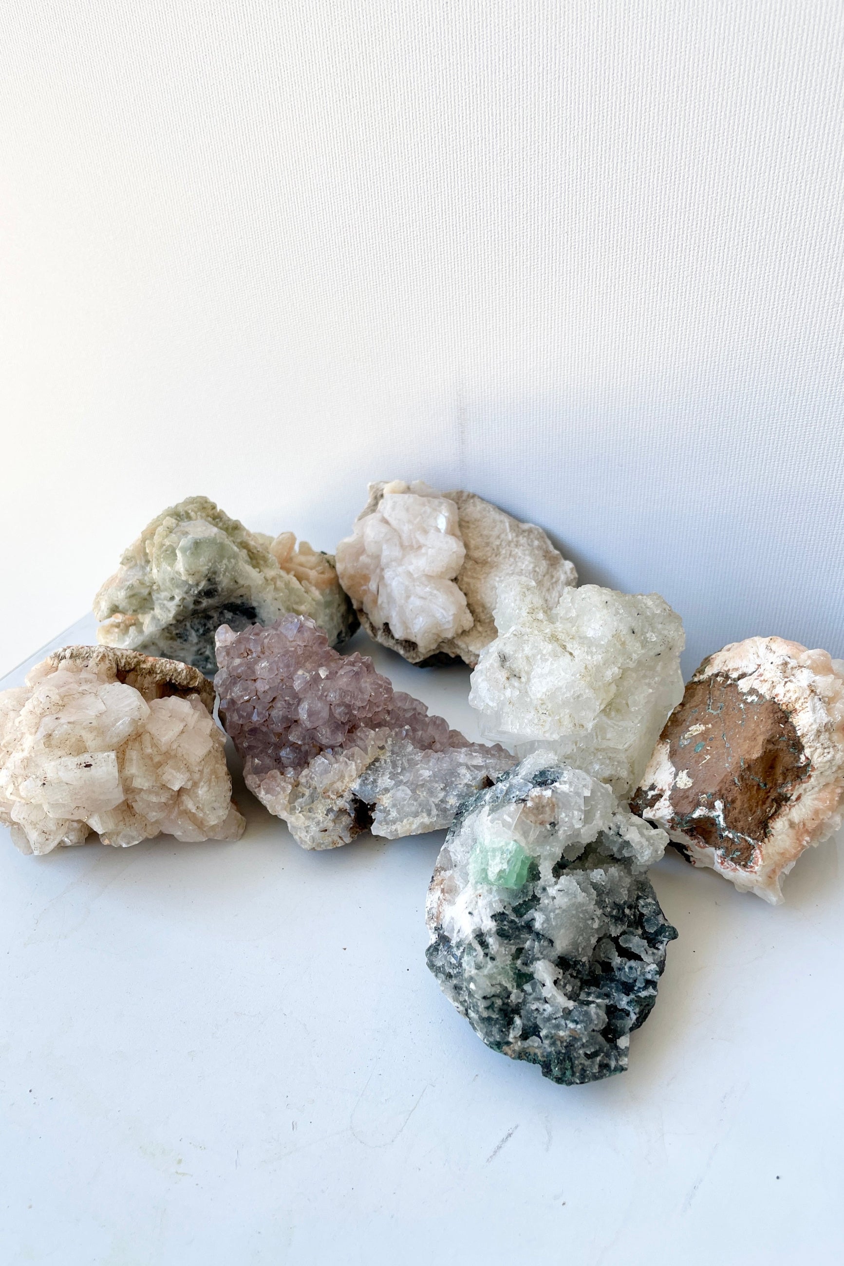 Various colors of Specimen Zeolite at Sprout Home ©Sprout Home