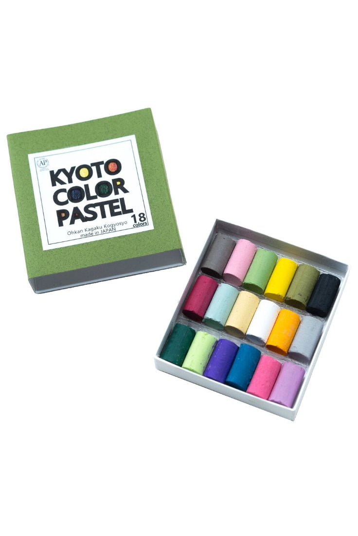 Box of Kyoto Color Pastel with pastel crayons on a white background ©Sweet Bella