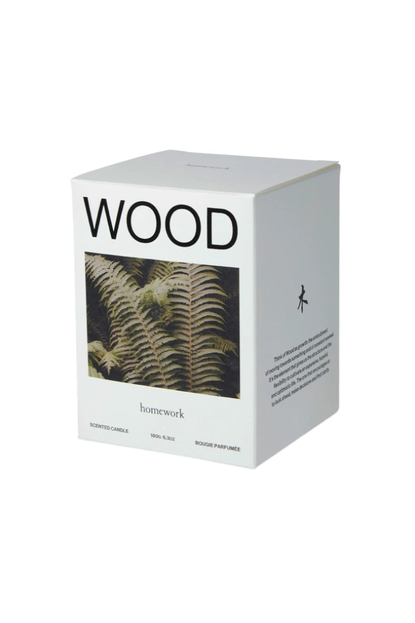 Wood Candle packaging by Homework