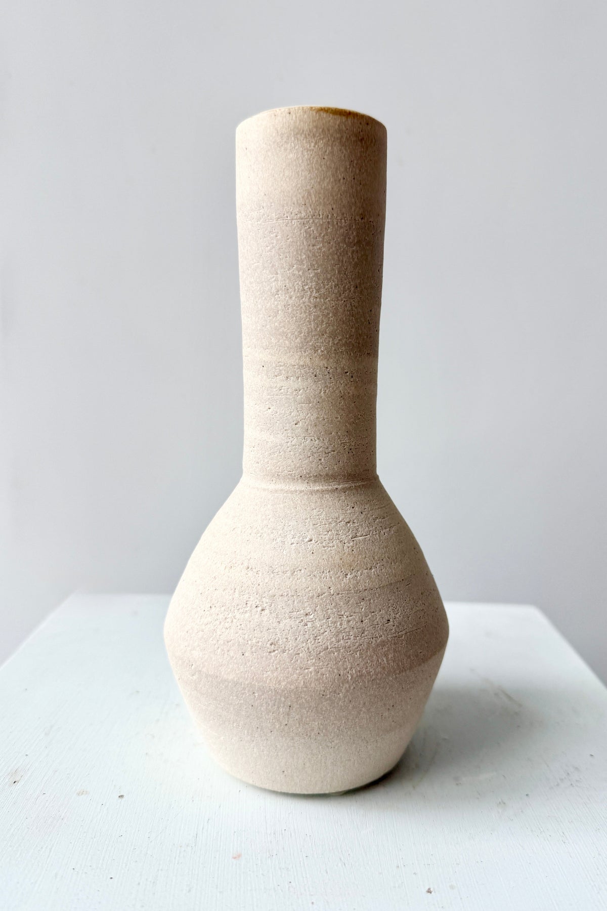 Long Neck Ceramic Vase No. 2 Cream Medium ©Sprout Home