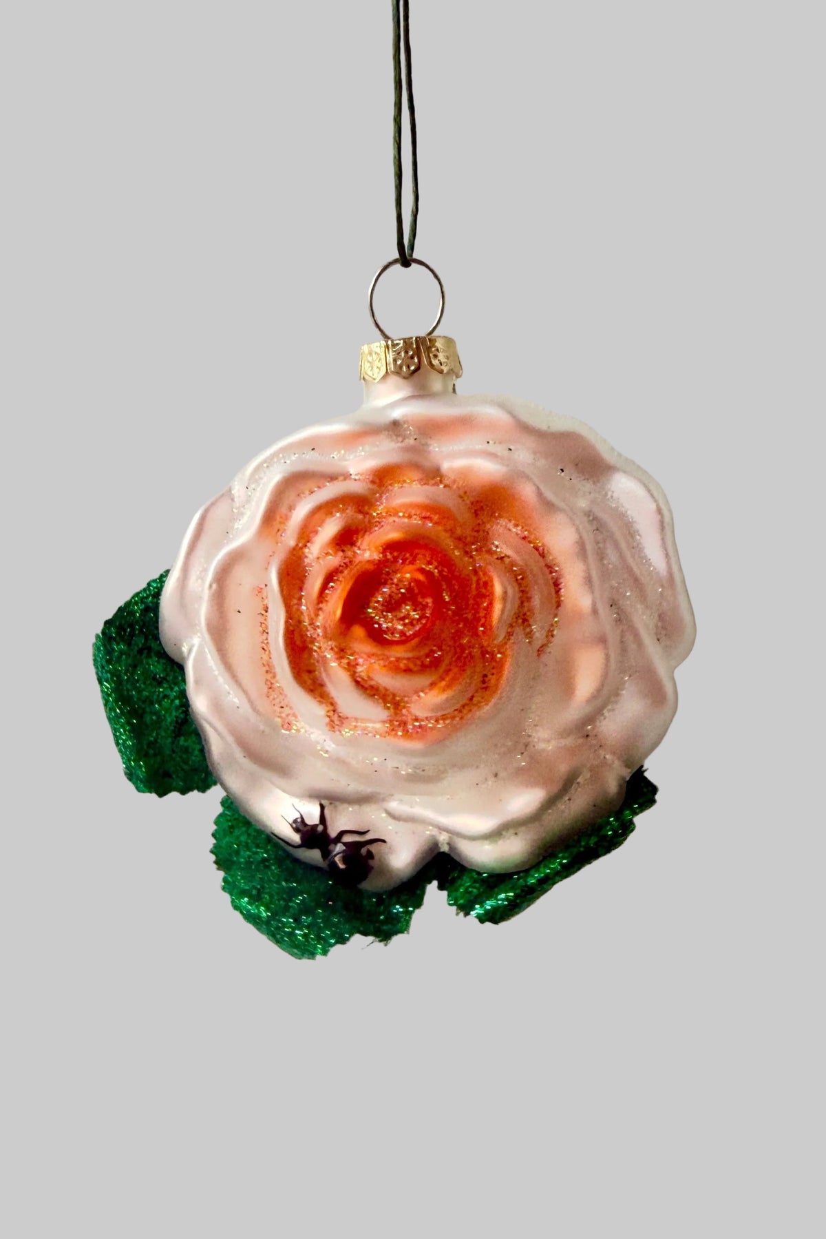 Cottage Rose Ornament on a grey background ©Sprout Home