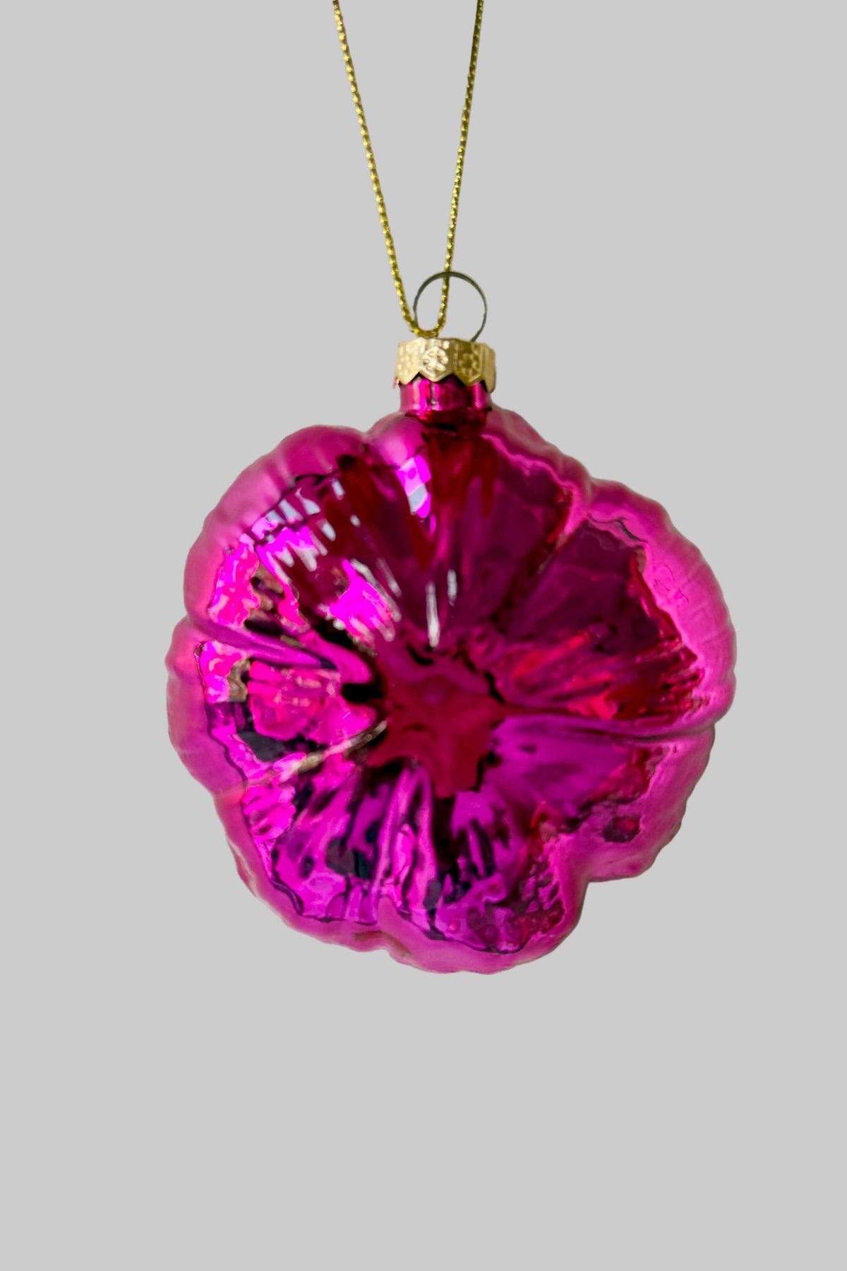 Pink Poppy Ornament back side ©Sprout Home