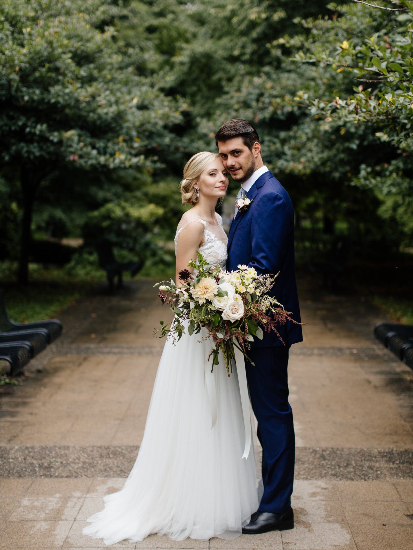 Sprout Home bouquet for Stephanie & Paco. Photograph by Louis Abellera Weddings.