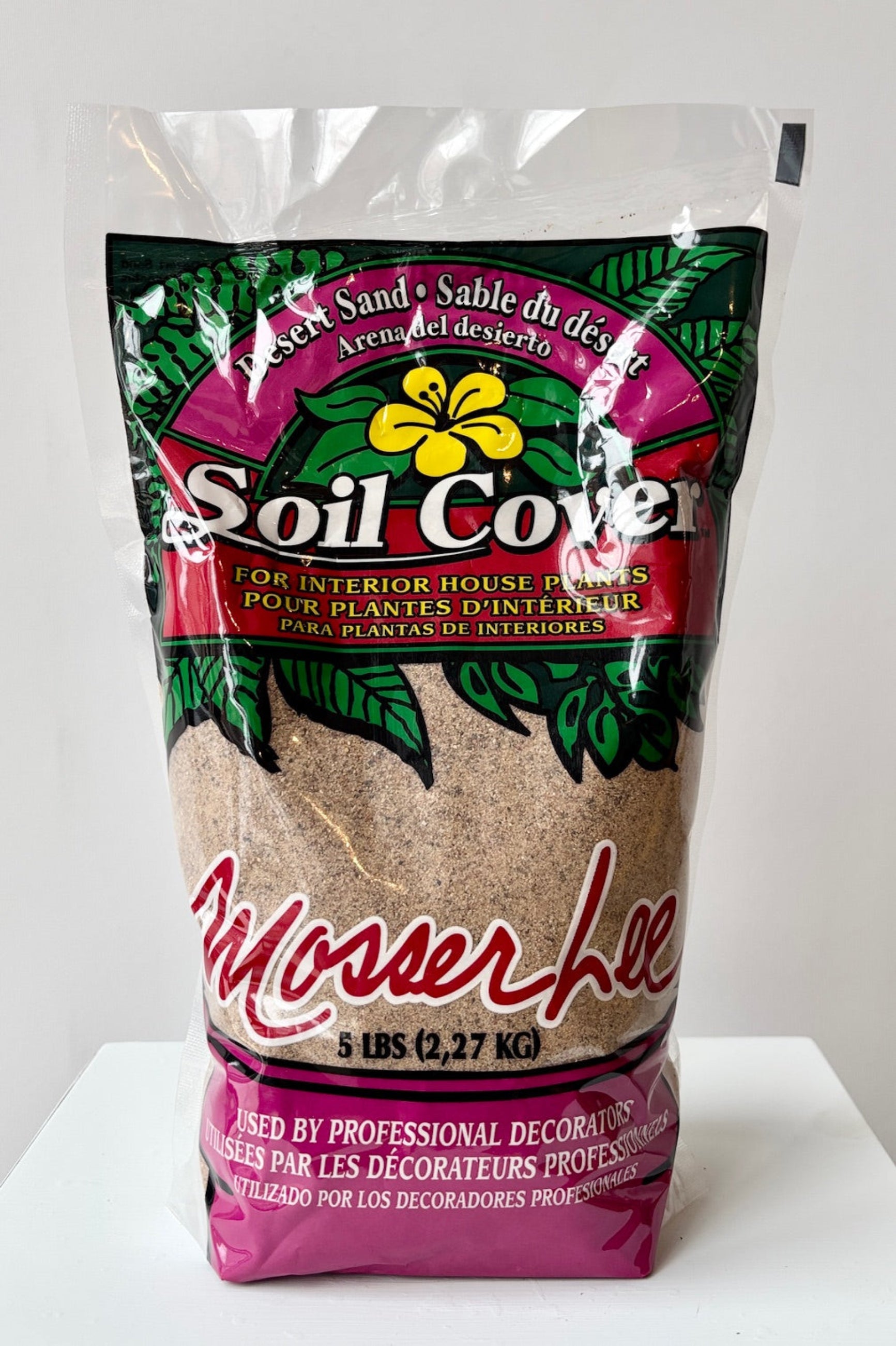Front of 5lb bag of Mosser Lee Desert Sand against a white background ©Sprout Home