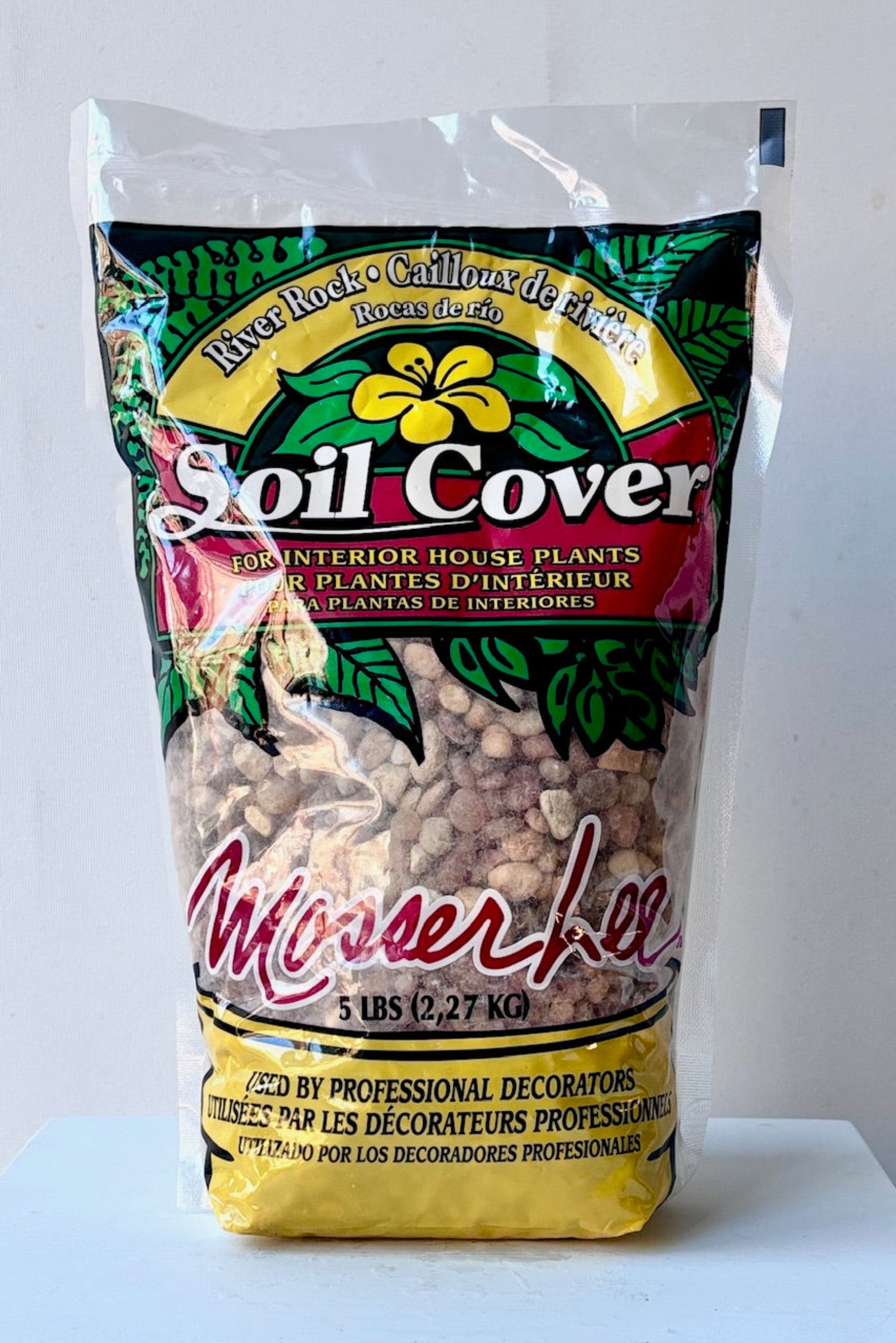 Decorative river rock gravel for soil coverage or terrariums ©Sprout Home