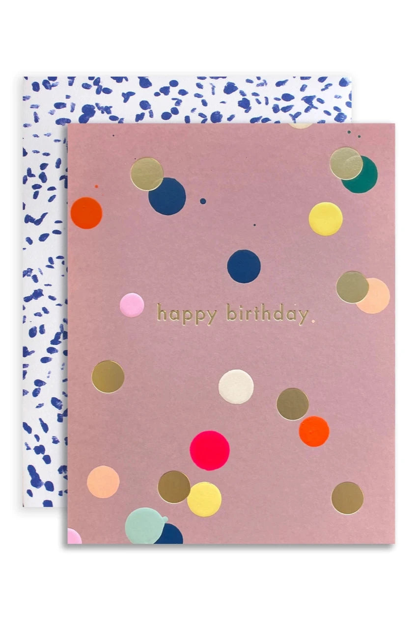 Happy Birthday Dot card by Moglea with its embossed dots.