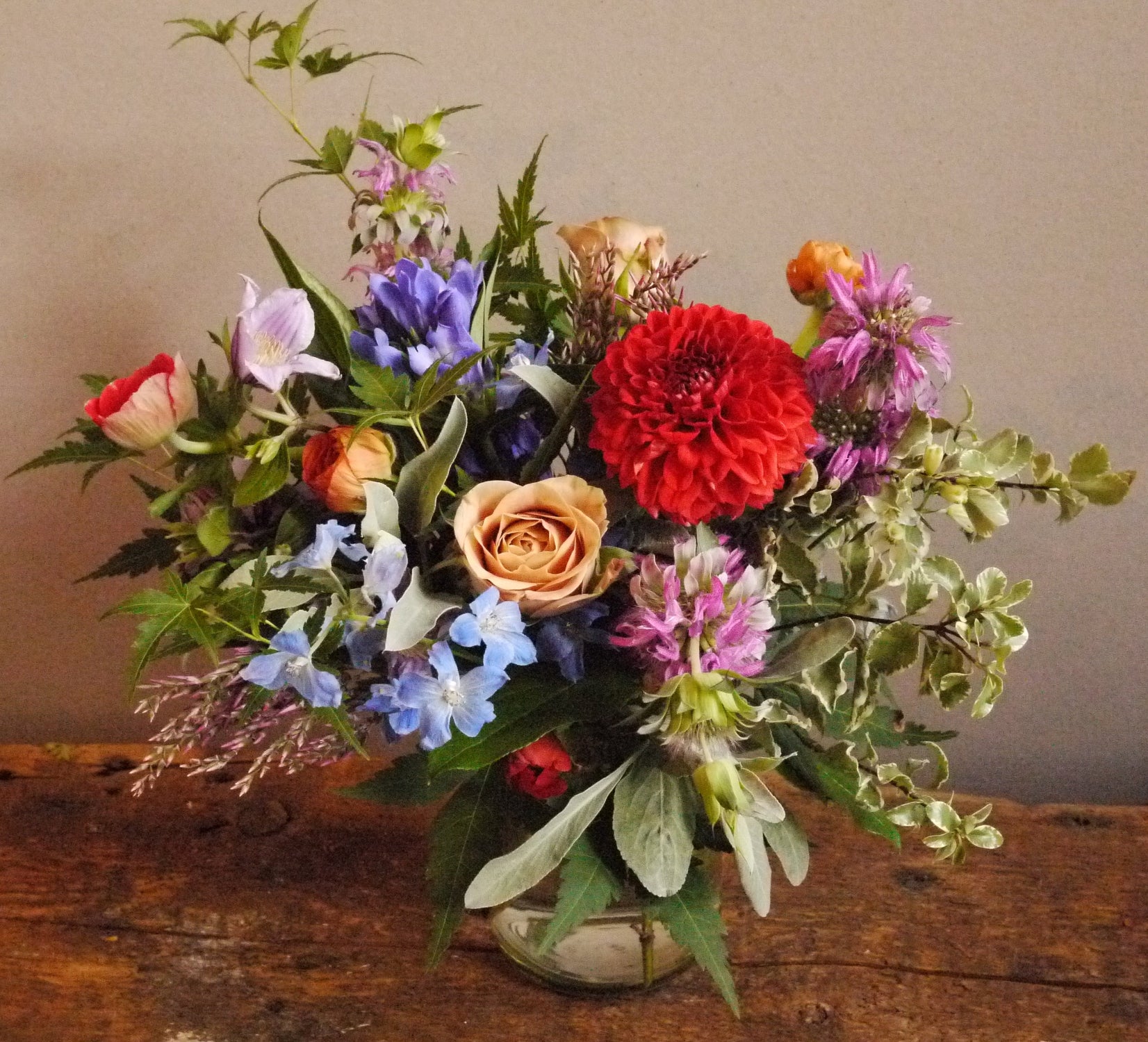 Bright floral arrangement by SPROUT HOME. photo by Sprout Home.