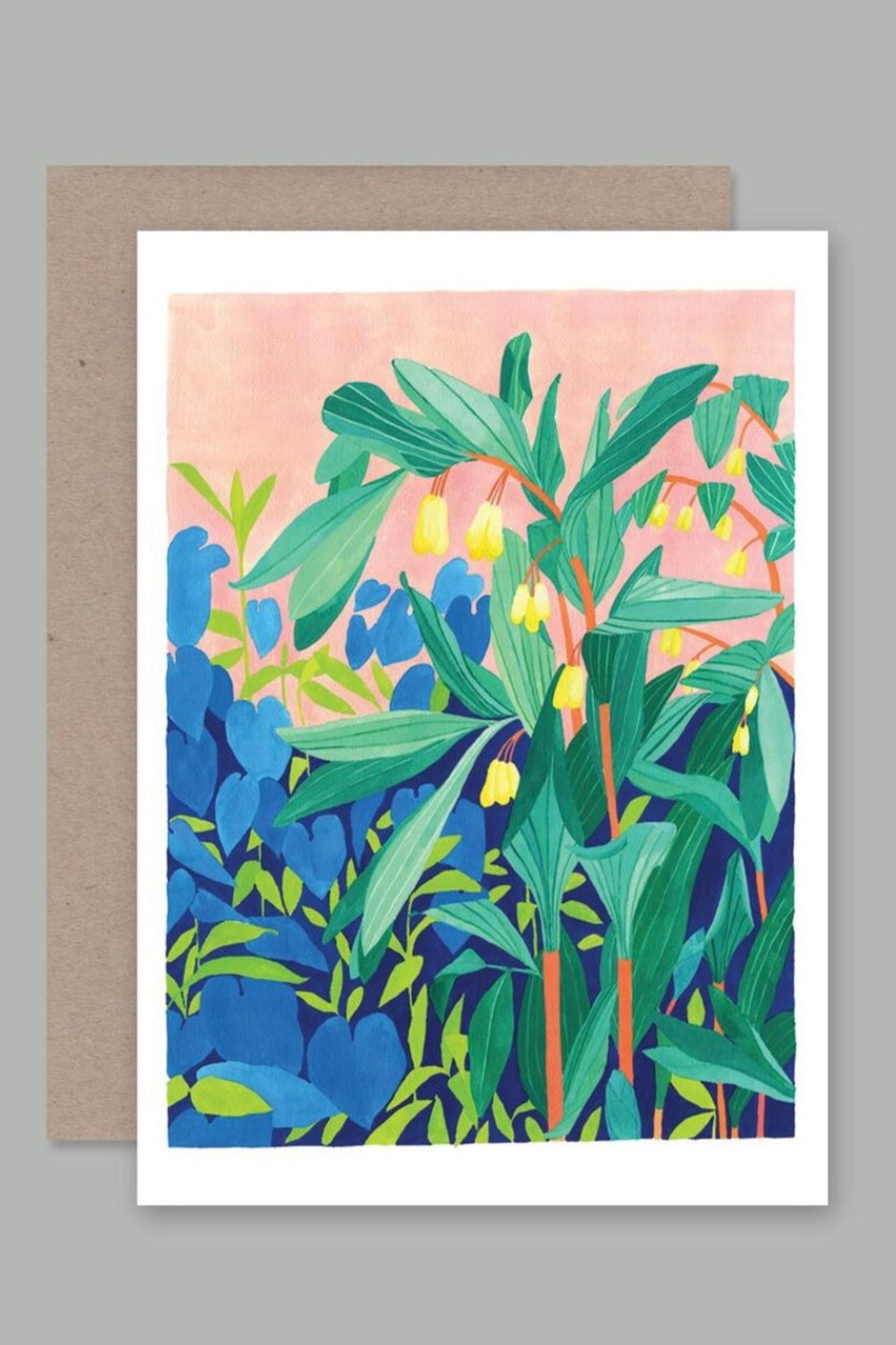 the front of the George Tindale Card by AHD with a Kraft envelope inside ©AHD