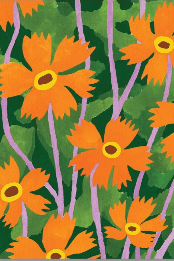 An up close detail of the Marigolds card by AHD in full color.