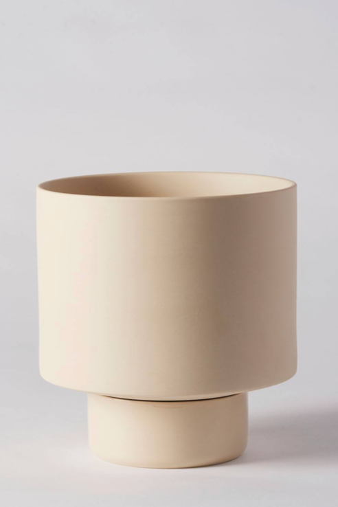 The Clay colored Collectors Grow Pot from Angus & Celeste at Sprout Home on a white backdrop.