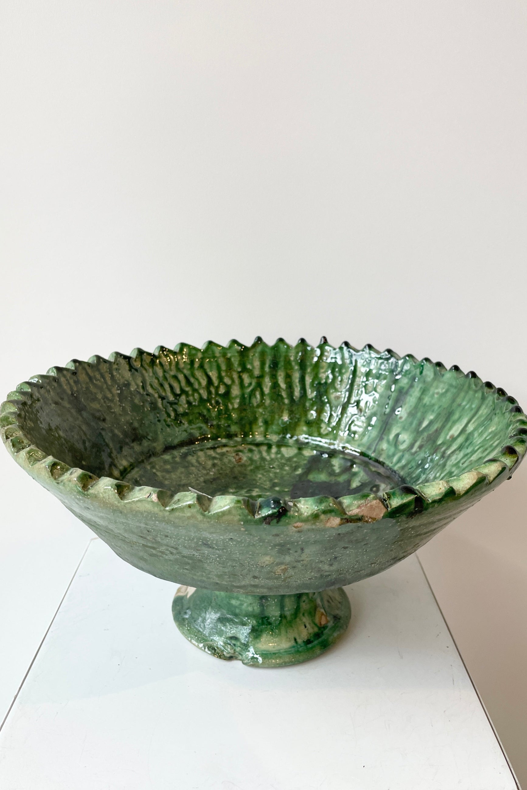 Tamegroute Green Compote in Large looking from the topside in. ©Sprout Home