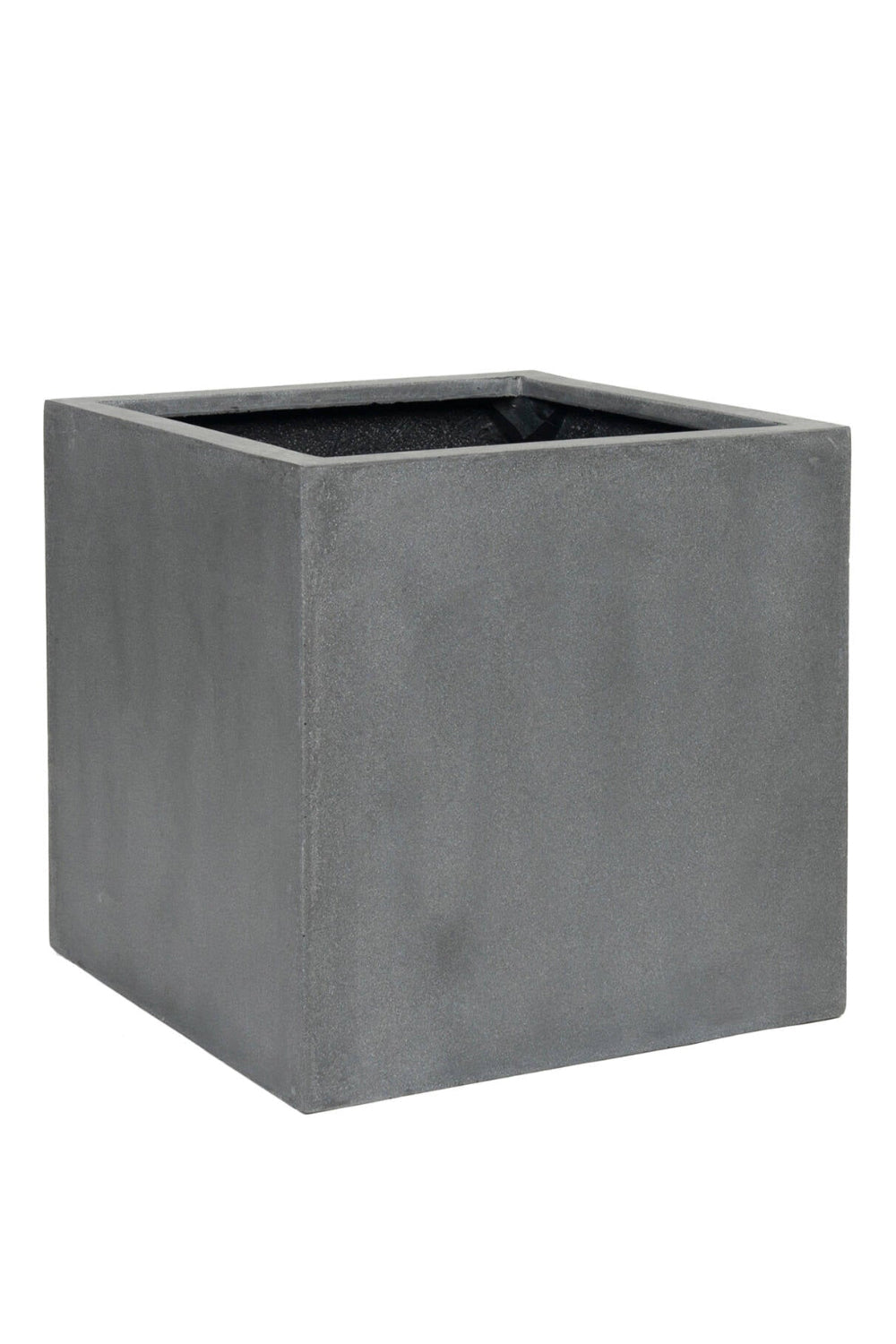 Block Grey XL planter on a white background ©Pottery Pots