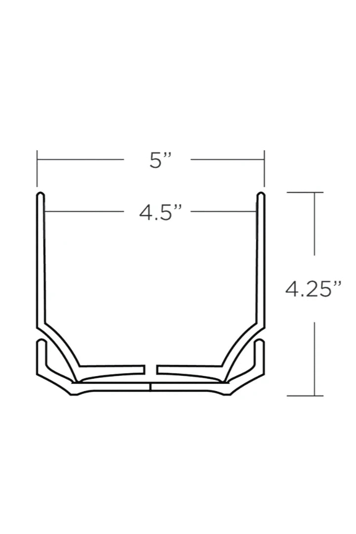Specs for the 4" Round Two planter from LBE Design Revival Ceramics