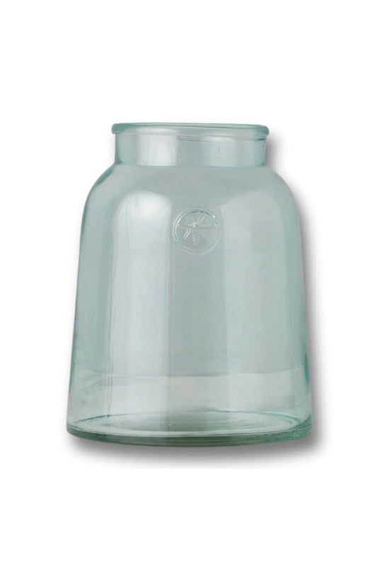 Clear French Bee glass jar on a white background ©Etu Home