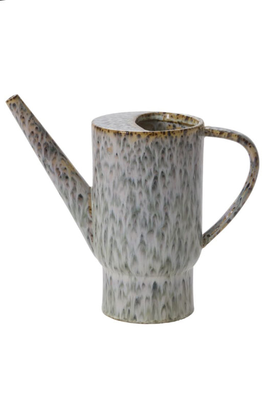 Speckled ceramic Lucien watering can on a white background ©Accent Decor