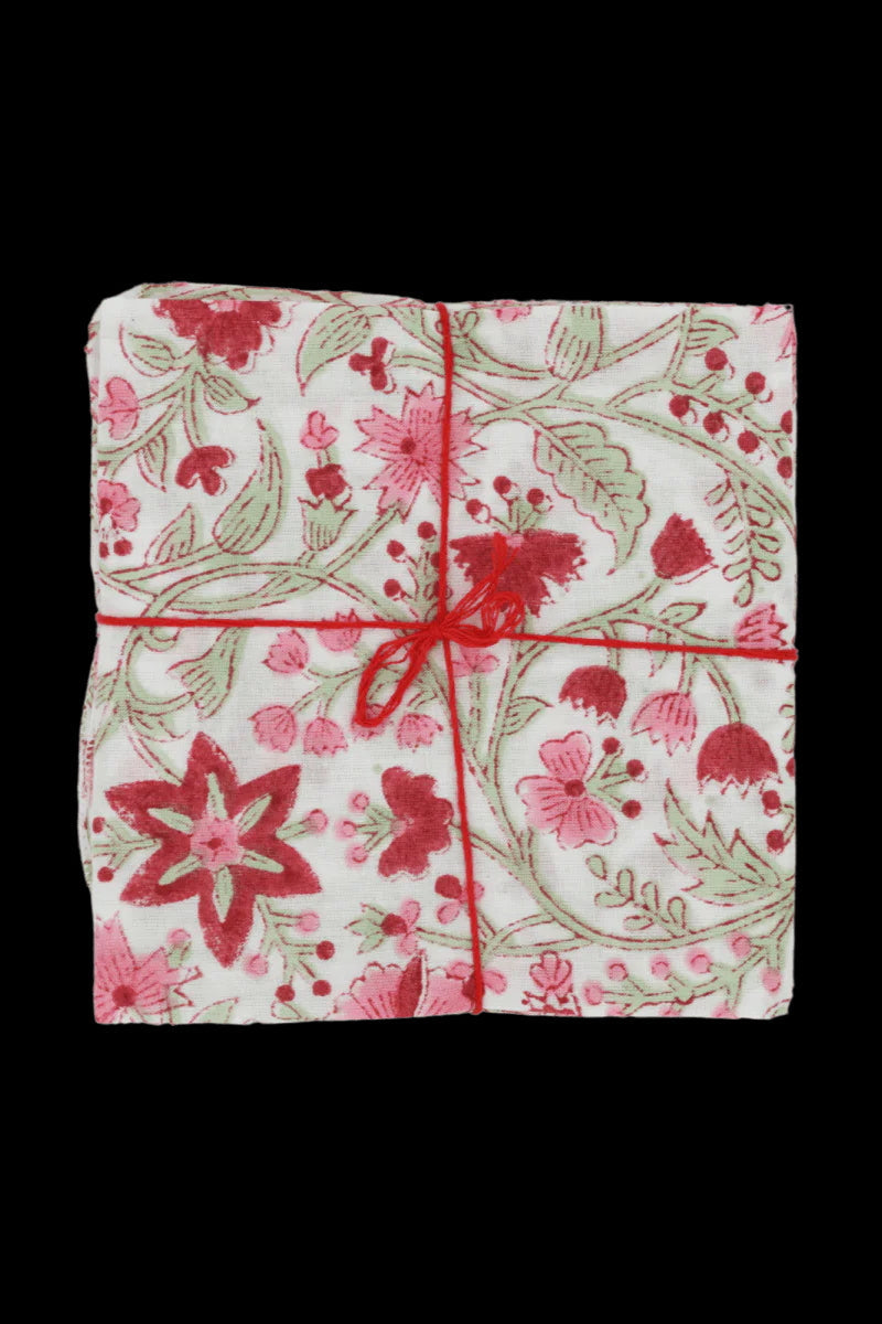 Cotton Napkins Chrysantheme Brigitte ©Suzette a Table