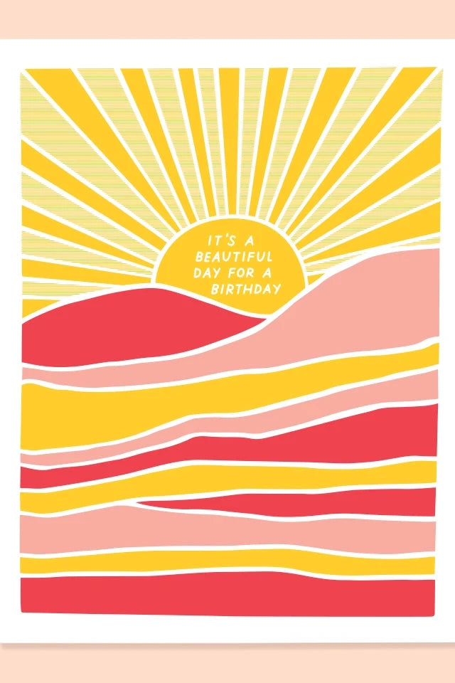 Beautiful Day Card shown from the front by The Good Twin