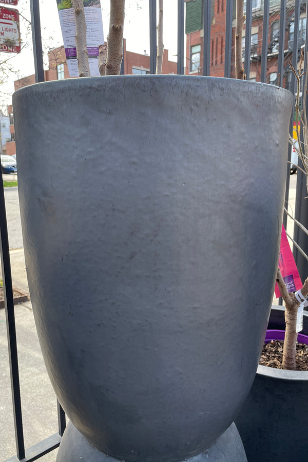 Ceramic Crucible Large in a Graphite color in the Sprout Home yard. 