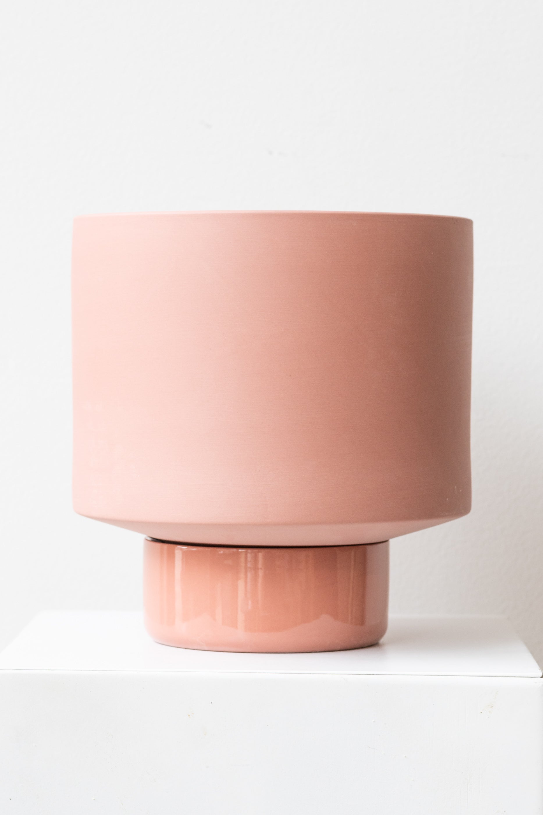 Angus & Celeste Collector's Gro pot ochre x-large on white surface in front of white background