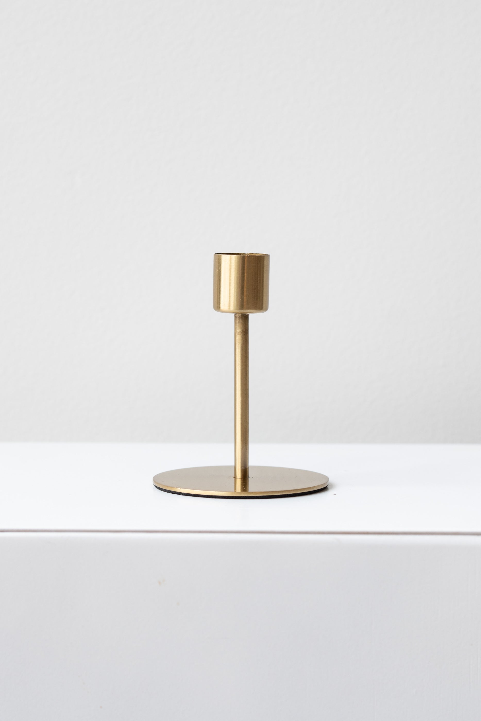Taper Candle Holder gold medium