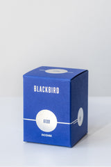 Box of Atom incense by Blackbird in front of white background