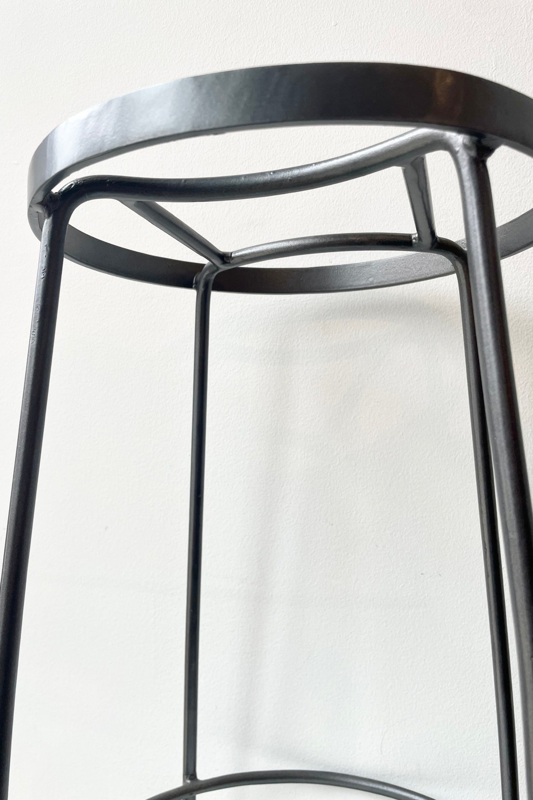 Arygle stand up close showing off the metal gray finish ©Sprout Home