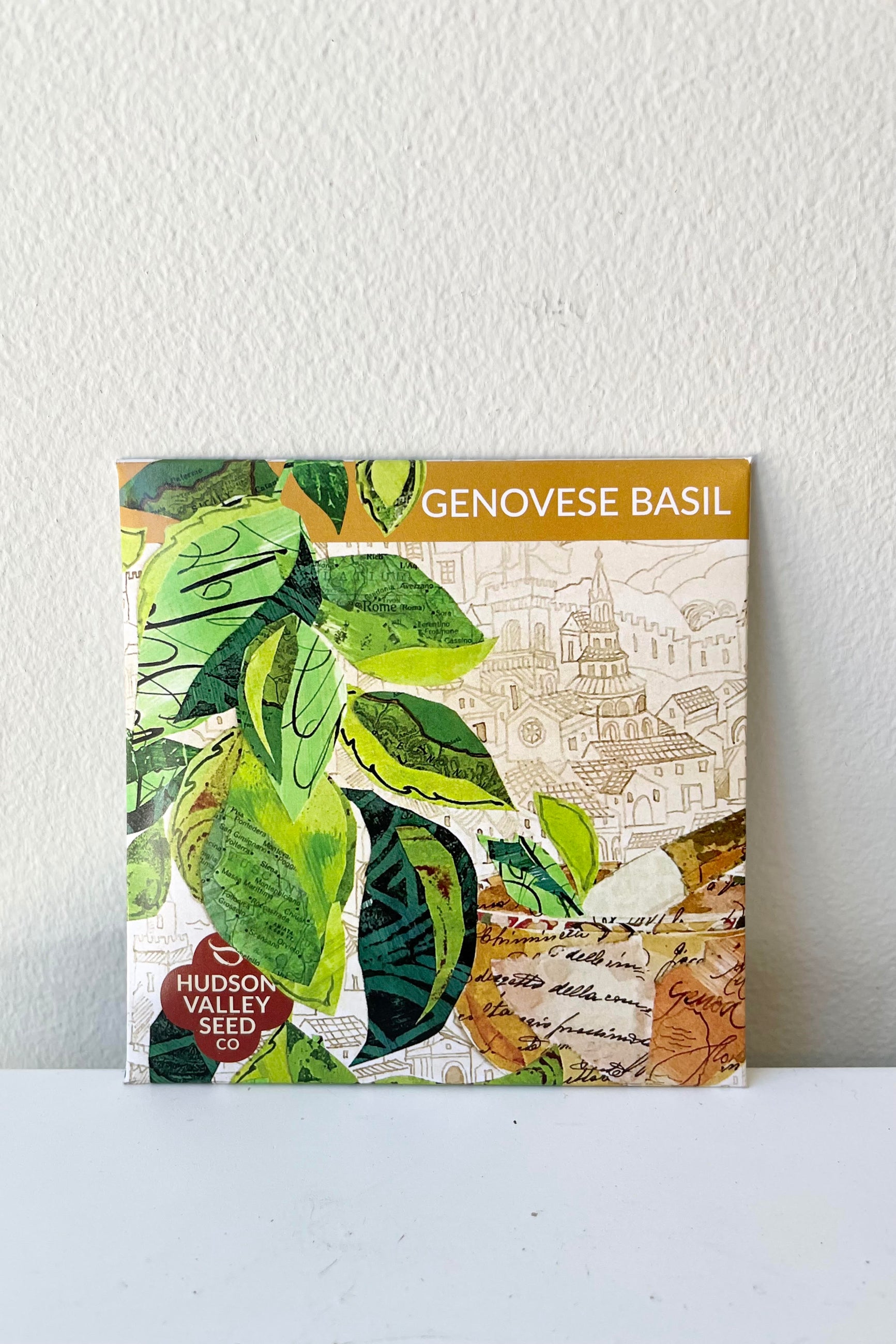 A detailed look at the Genovese Basil Seeds Art Pack ©Sprout Home