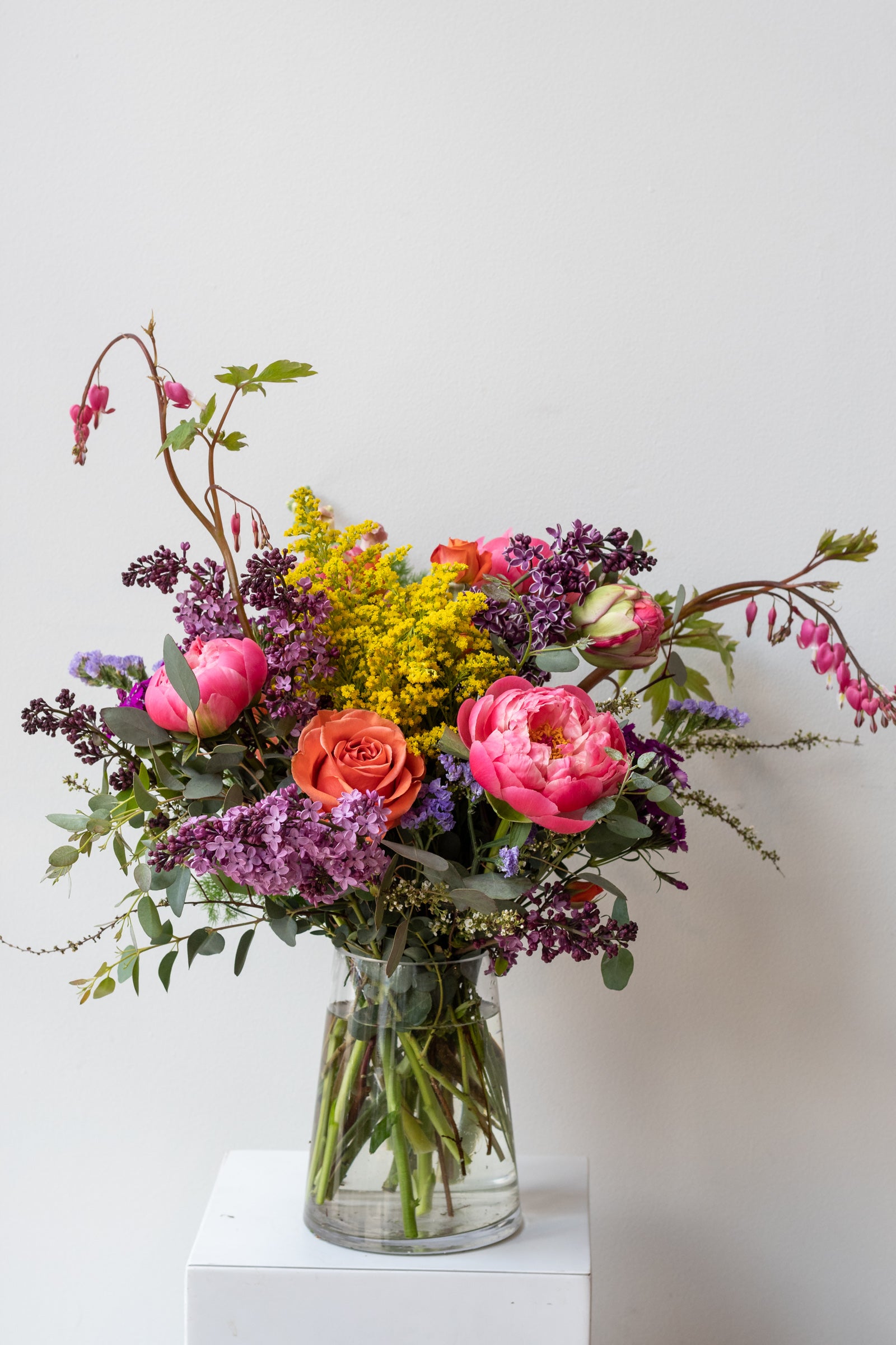 An example of Floral Arrangement Midday with bleeding hearts and peonies from Sprout Home in Chicago ©Sprout Home #size_$160