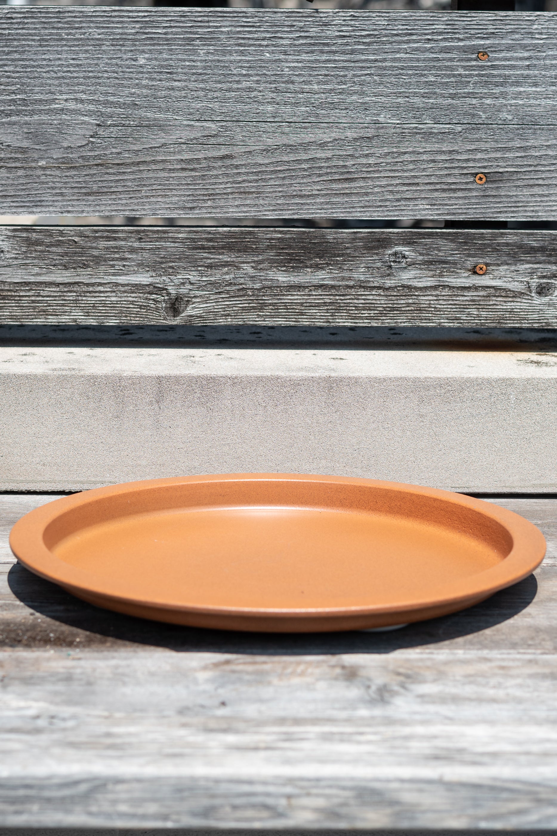 15 plant saucer Steel Saucer Clay 15"