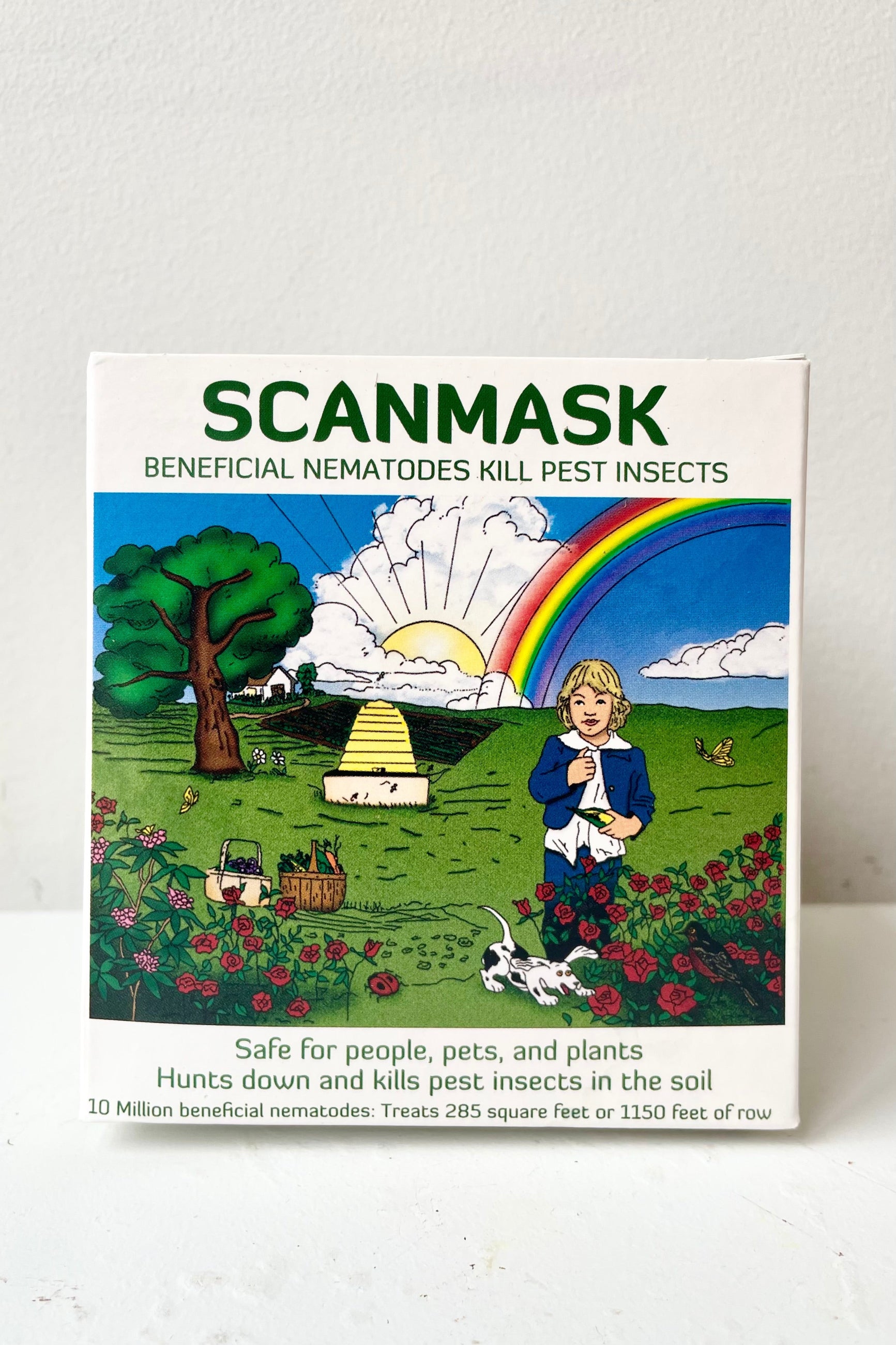 Beneficial Nematodes 10million container against a white wall ©Sprout Home