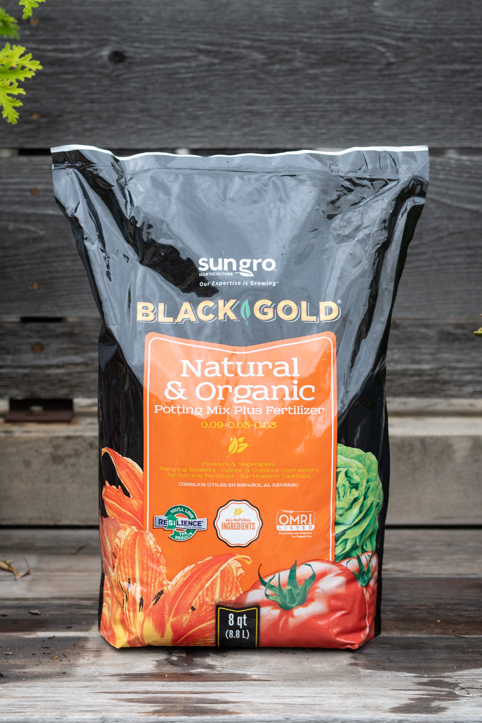 Black Gold Natural & Organic Potting Soil 8 Quarts