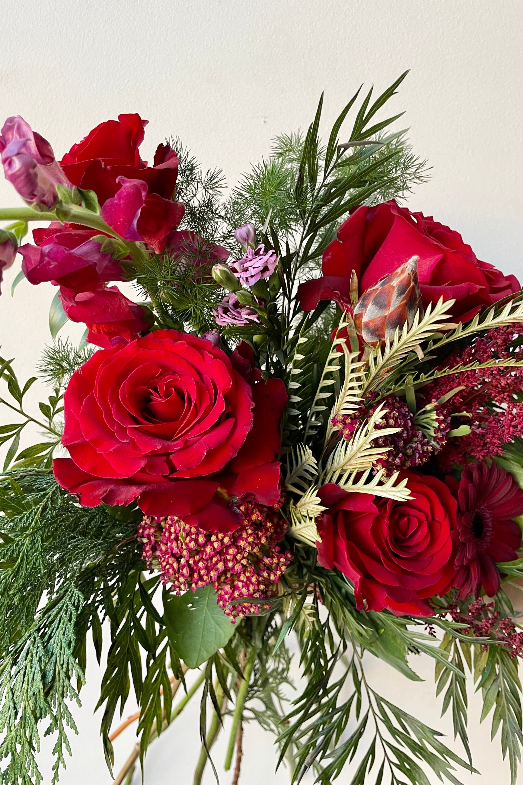 A detail view of fresh Floral Arrangement Solstice from Sprout Home Floral in Chicago ©Sprout Home #size_$100