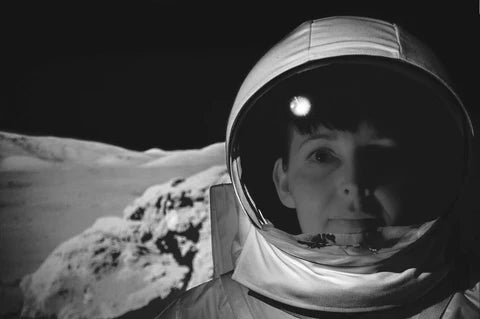 Nicole, founder of Blackbird, in an astronaut outfit ©Blackbird