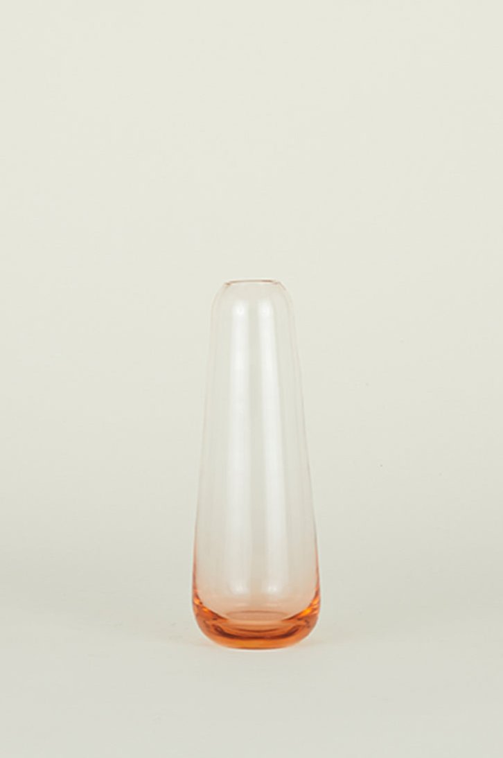 Blush Slim drop Aurora Vase by Hawkins New York