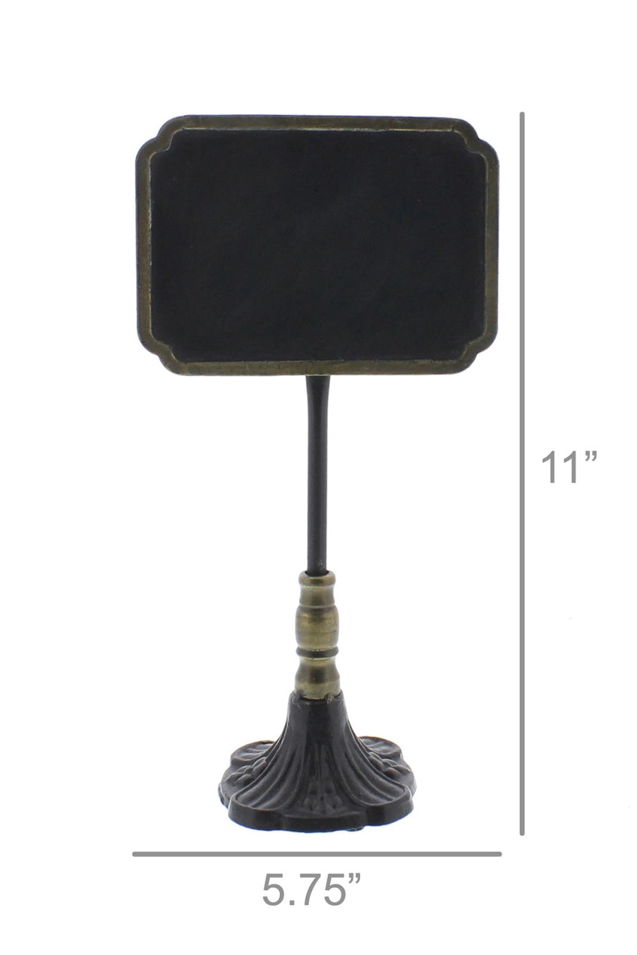 Small Carrel blackboard on a stand with dimensions indicated ©Hobart