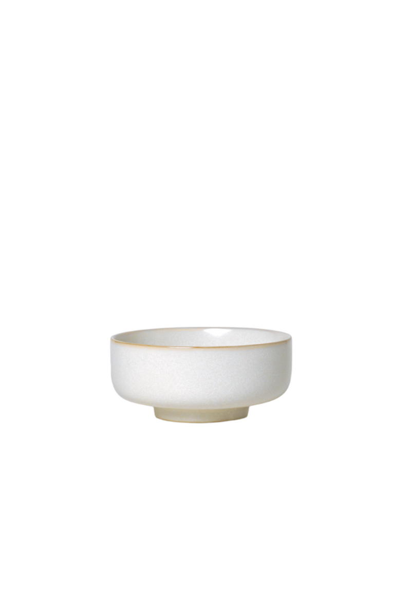 Cream colored Ferm Living Sekki Bowl Small